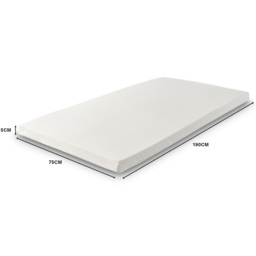 Starlight Beds Small Single Memory Foam Mattress Topper with Elastic Straps 2 inch - White - Wilko - thumbnail 6
