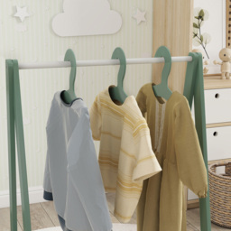 AIYAPLAY Green Baby Clothing Rack with Hangers - Size: 98.5 x 41 x 63cm - Wilko - thumbnail 5