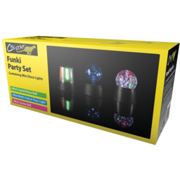Cheetah LED Funki Party Set - Size: 13 x 2.8 x 9cm - BLACK - Wilko - thumbnail 4