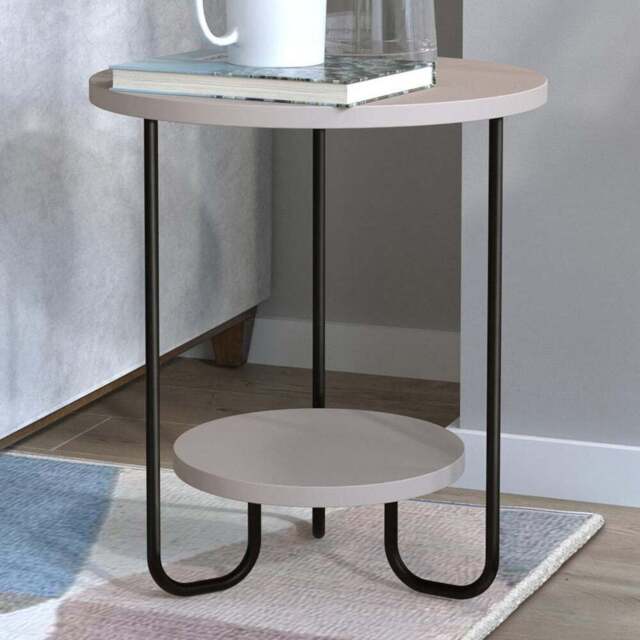 Corro Mocha Grey Modern End Table - Size: 45.0  x 40.0  x 40.0 cm - Decortie - Wilko - image 1