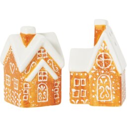 Gingerbread House Salt & Pepper Shakers - Brown - Wilko