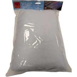 Samuel Alexander White Christmas Faux Snow Effect Blanket Roll 1m - Size: 20 x 100 x 100cm - Wilko
