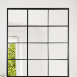 The Fenestra Black Window Leaner Wall Mirror 200 x 120cm - MirrorOutlet - Wilko - thumbnail 4