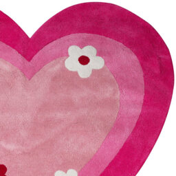 Premier Housewares Kids Love Heart Rug - Pink - Wilko - thumbnail 3