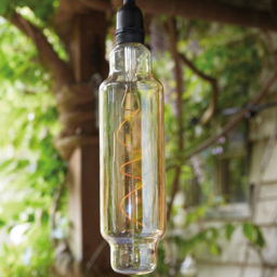 Luxform Tube Glass Pendulum Hanging Bulb Light - Size: 8 x 8 x 143cm - Black - Wilko - thumbnail 5