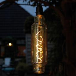 Luxform Tube Glass Pendulum Hanging Bulb Light - Size: 8 x 8 x 143cm - Black - Wilko - thumbnail 3