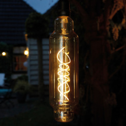 Luxform Tube Glass Pendulum Hanging Bulb Light - Size: 8 x 8 x 143cm - Black - Wilko - thumbnail 6