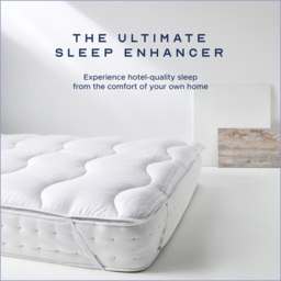 Snuggledown Single Scandinavian Hollowfibre Mattress Topper - White - Wilko - thumbnail 3