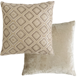Serene Nevada Beige Cushion Cover 43 x 43cm - Cream - Wilko - thumbnail 1