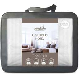 Snuggledown Single Luxurious Hotel Mattress Topper - White - Wilko