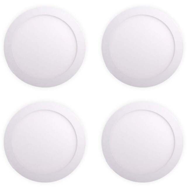 ENER-J 18W 4000K LED Panel Round Recessed Ceiling Downlight 4 Pack - Size: 30 x 20 x 10cm - Wilko - image 1