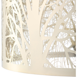 Happy Homewares Brushed Gold Metal Forest Pendant Shade - Size: 25 x 23 x 23cm - Wilko - thumbnail 7