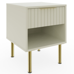 GFW Nervata Cream Lamp Table - Size: 49.8 x 39 x 39cm - Wilko - thumbnail 3