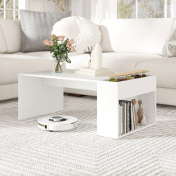 Costway Single Shelf White Coffee Table with Storage - Size: 85 x 50 x 34cm - Wilko - thumbnail 5