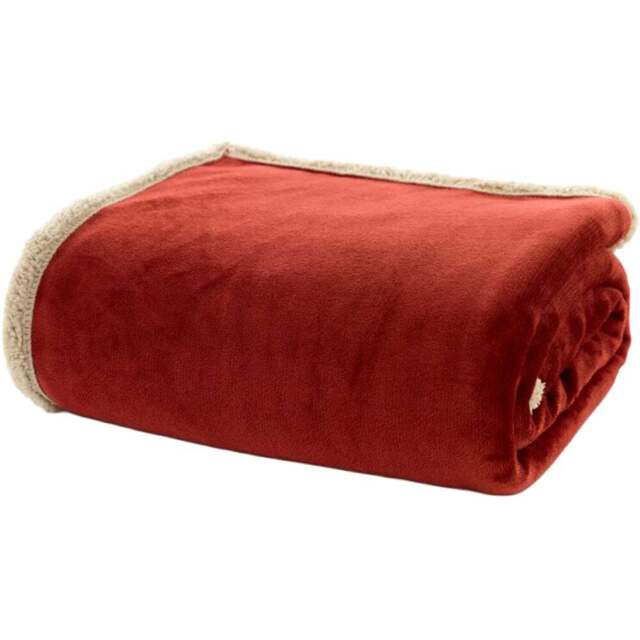 Deyongs Hazelwood Wine Throw 130 x 170cm - Red - Wilko - image 1