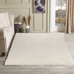 Desire Rugs Oxford Ivory Plain Shaggy Rug 120 x 170cm - Wilko - thumbnail 3