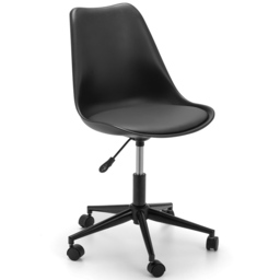 Julian Bowen Erika Black PU Swivel Office Chair - Size: 56 x 50 x 92cm - Wilko - thumbnail 3