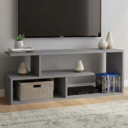 Shefa Eden 4 Shelf Grey TV Unit - Size: 40 x 100 x 30cm - Wilko