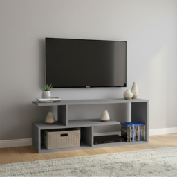 Shefa Eden 4 Shelf Grey TV Unit - Size: 40 x 100 x 30cm - Wilko - thumbnail 5