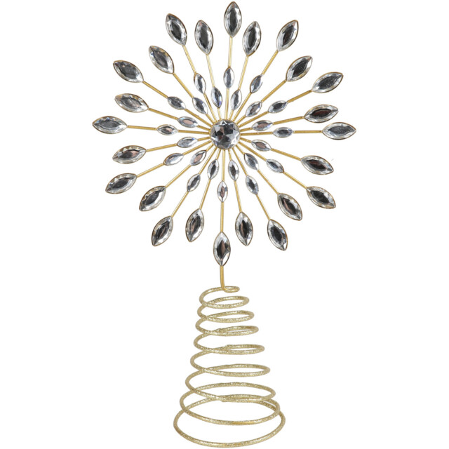 Jewelled Tree Topper - Gold - Wilko - image 1
