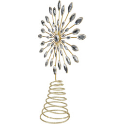 Jewelled Tree Topper - Gold - Wilko - thumbnail 3