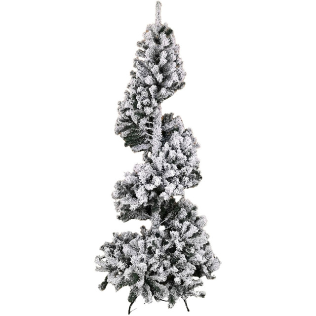 Premier Spiral Snow Flocked Artificial Christmas Tree 7ft - Green - Samuel Alexander - Wilko - image 1