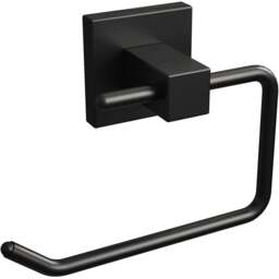 Rothley Matt Black Square Toilet Roll Holder - Size: 16.5 x 5.5 x 19cm - Wilko - thumbnail 1