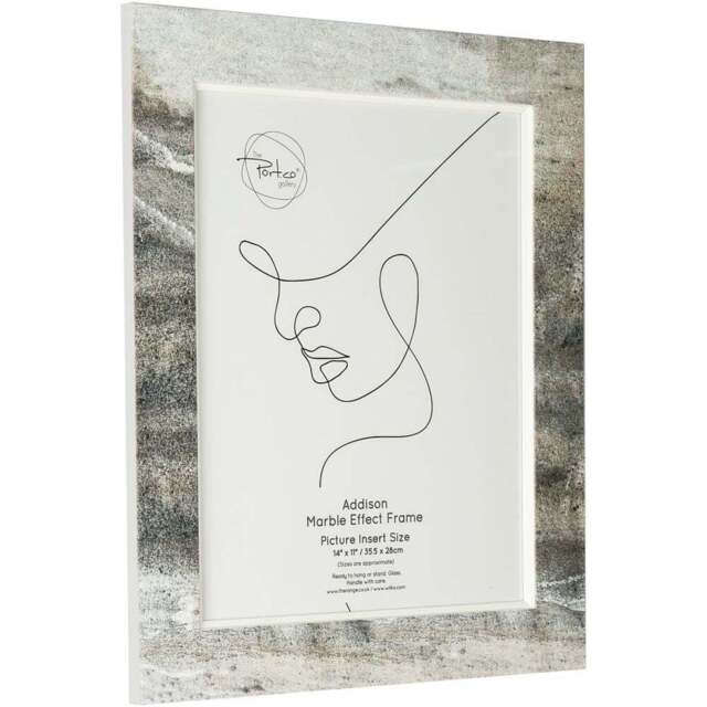 Addison Marble Effect Frame - Grey/14 x 11in - Wilko - image 1