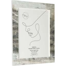 Addison Marble Effect Frame  - Grey/14 x 11in - Wilko - thumbnail 1