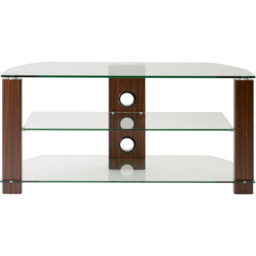 TTAP Vision 2 Shelf Walnut TV Stand 1050mm - Size: 50.3 x 105 x 40cm - Brown - Wilko - thumbnail 4