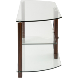 TTAP Vision 2 Shelf Walnut TV Stand 1050mm - Size: 50.3 x 105 x 40cm - Brown - Wilko - thumbnail 5