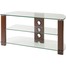 TTAP Vision 2 Shelf Walnut TV Stand 1050mm - Size: 50.3 x 105 x 40cm - Brown - Wilko - thumbnail 3