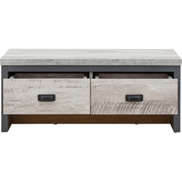 GFW Boston 2 Drawer Grey Coffee Table - Size: 48 x 87 x 35cm - Wilko - thumbnail 4