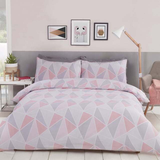 Rapport Home Leo King Pink Duvet Set - Wilko - image 1