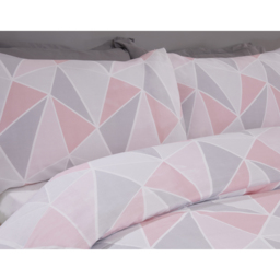 Rapport Home Leo King Pink Duvet Set - Wilko - thumbnail 4