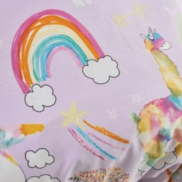 Linen House Kids Double Unicorniverse Duvet Cover Set - Multi - Wilko - thumbnail 6