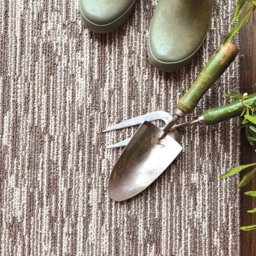 My Mat Stone Broken Stripe Stain Resistant Runner 67 x 200cm - Size: 67 x 200 x 2cm - Brown - Wilko - thumbnail 7