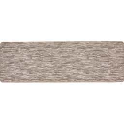 My Mat Stone Broken Stripe Stain Resistant Runner 67 x 200cm - Size: 67 x 200 x 2cm - Brown - Wilko - thumbnail 1