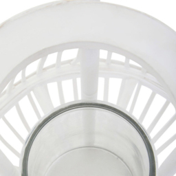 Premier Housewares Lentigo White Bamboo Lantern Small - Size: 28 x 28 x 38cm - Wilko - thumbnail 7