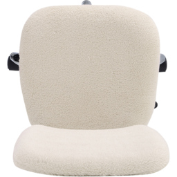 Living and Home Cream Plush Office Chair - Wilko - thumbnail 5