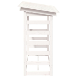 vidaXL White Pine Wood Firewood Log Holder 110 x 108 x 64.5cm - Wilko - thumbnail 6