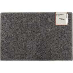 Oseasons Grey Plain Doormat 75 x 44cm - Wilko