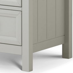 Julian Bowen Maine 5 Drawer Tall Dove Grey Chest of Drawers - Wilko - thumbnail 6