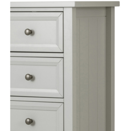 Julian Bowen Maine 5 Drawer Tall Dove Grey Chest of Drawers - Wilko - thumbnail 4