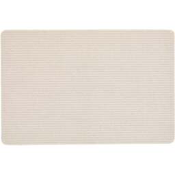 My Mat Ivory Sculptured Waffle Texture Washable Rug 100 x 150cm - Cream - Wilko - thumbnail 1