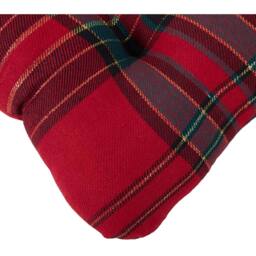 Tartan Seat Pad - Red - Wilko - thumbnail 5