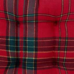 Tartan Seat Pad - Red - Wilko - thumbnail 4