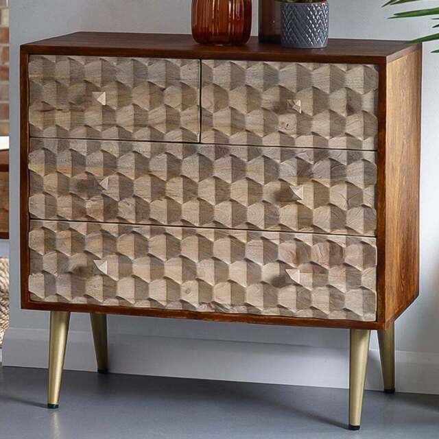 Brooklyn Cotati 4 Drawer Chest of Drawers - Brown - Wilko - image 1