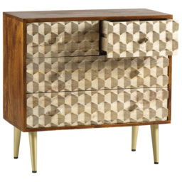 Brooklyn Cotati 4 Drawer Chest of Drawers - Brown - Wilko - thumbnail 5