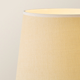 ValueLights Morrigan Natural Wood Shelf White Trim Scallop Shade Tripod Floor Lamp with Bulb - Cream - Wilko - thumbnail 4
